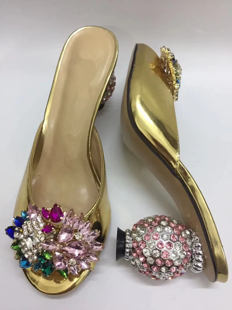 High quality rhinestone heels slippers Chic crystal high heeled sandals shoes EU35-41 size BY705
High quality rhinestone heels slippers Chic crystal high heeled sandals shoes EU35-41 size BY705