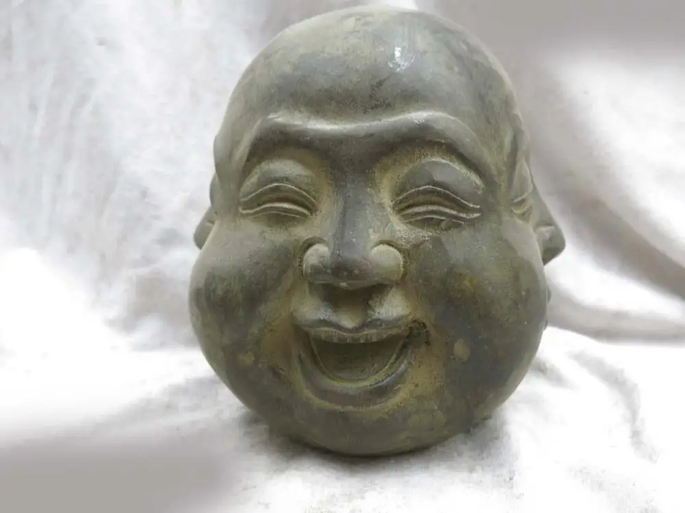 Красивая Бронзовая скульптура DS из Китая резная статуя Будды с четырьмя лицами |