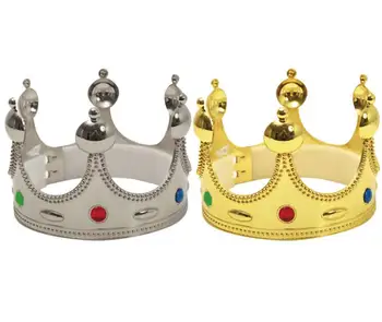 King Crown Plastic Gold Silver Color Cosplay Luxury Holloween Caps Birthday Princess Party Gifts Hats Hot Sale SN1068
King Crown Plastic Gold Silver Color Cosplay Luxury Holloween Caps Birthday Princess Party Gifts Hats Hot Sale SN1068
