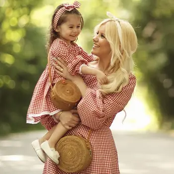 Family Christmas Mom Daughter Dresses Mom And Me Women Kids Girl Cute Checkerboard Dress Elegant Xmas Party Princess Dress 7479
Family Christmas Mom Daughter Dresses Mom And Me Women Kids Girl Cute Checkerboard Dress Elegant Xmas Party Princess Dress 7479