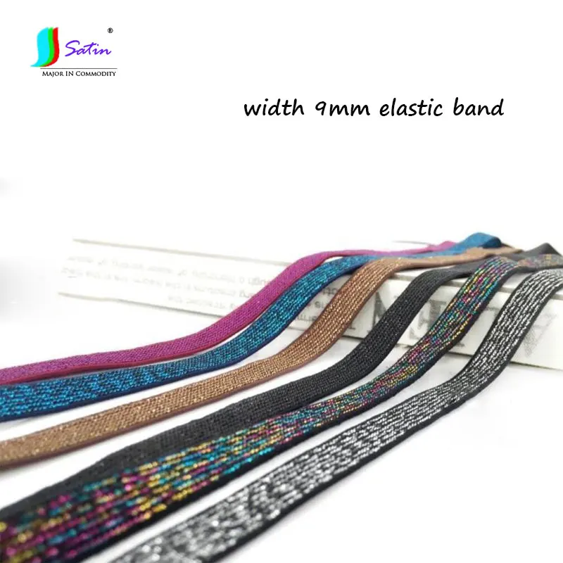 Glitter Elastic Bands 9mm Black Silver Nylon Pants Waist Band for DIY Sewing Garment Trousers Sewing Accessories 10M S0791L
Glitter Elastic Bands 9mm Black Silver Nylon Pants Waist Band for DIY Sewing Garment Trousers Sewing Accessories 10M S0791L