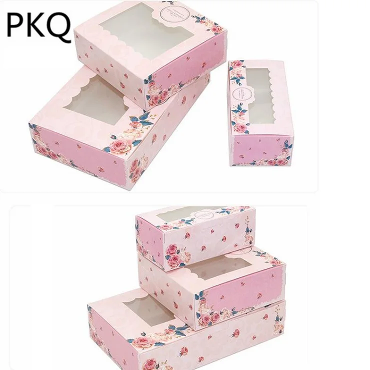 3 Sizes - 20pcs Pink Rose flower paper box for cake macaroon box with window paper cake packaging box wedding cake cookies box
3 Sizes - 20pcs Pink Rose flower paper box for cake macaroon box with window paper cake packaging box wedding cake cookies box