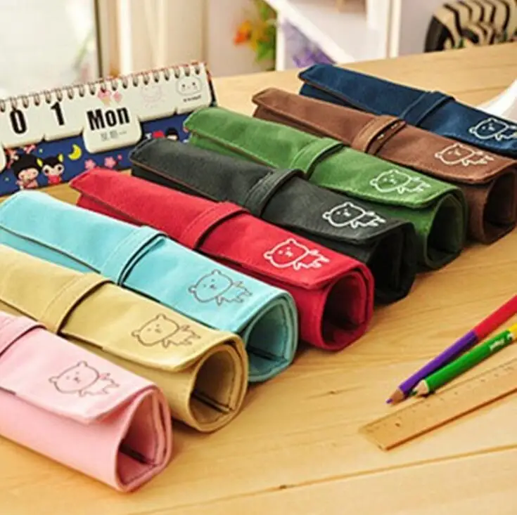 Fantastic !!! HOT 10 colors Canvas Bag Holder Wrap Roll Up Stationery Pen Brushes Makeup Pencil Case Pouch 1HPC
Fantastic !!! HOT 10 colors Canvas Bag Holder Wrap Roll Up Stationery Pen Brushes Makeup Pencil Case Pouch 1HPC