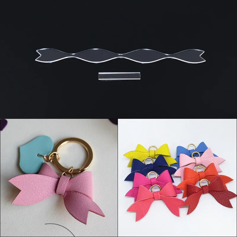 Leather Handmade Craft Key Ring Parts Bowknot Sewing Pattern Acrylic Stencil Template Sewing Accessories with Holes 7x4x1cm
Leather Handmade Craft Key Ring Parts Bowknot Sewing Pattern Acrylic Stencil Template Sewing Accessories with Holes 7x4x1cm