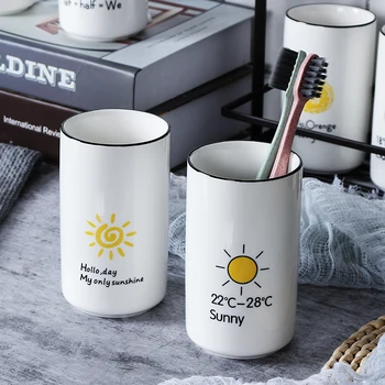 Creative Toothbrush Holder Cup Wash Tooth Mug High Quality Luxury Printing Ceramic Material Wash Cup 6
Creative Toothbrush Holder Cup Wash Tooth Mug High Quality Luxury Printing Ceramic Material Wash Cup 6