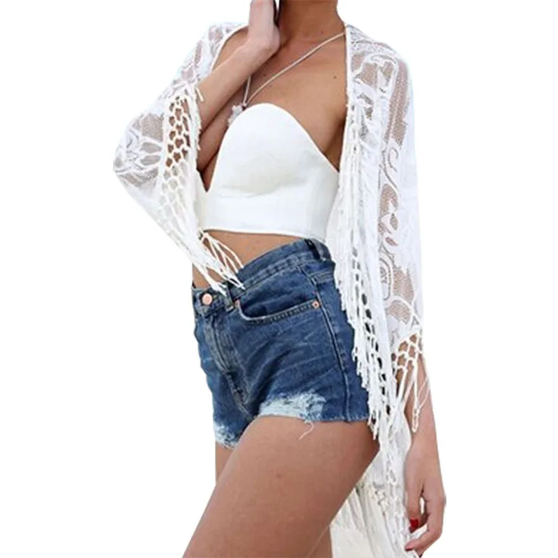Europe America Summer Thin Cardigan Shirt Stitching Tassel Wild Lace Jacket Long Beach Coat Sunscreen Clothing Vestidos LBD1387
Europe America Summer Thin Cardigan Shirt Stitching Tassel Wild Lace Jacket Long Beach Coat Sunscreen Clothing Vestidos LBD1387