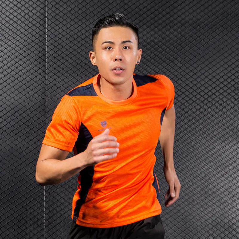 5 Colors Men's Running T Shirt Patchwork Short Sleeve Quick Dry Fit Slim Soccer Jerseys Sports Clothing Gym Training Sportswear
5 Colors Men's Running T Shirt Patchwork Short Sleeve Quick Dry Fit Slim Soccer Jerseys Sports Clothing Gym Training Sportswear