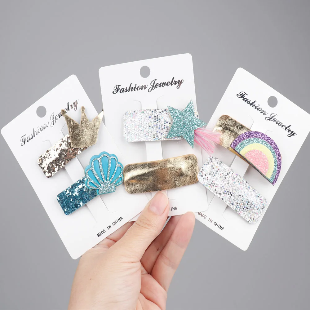 2Pcs/lot Star Glitter Hair Clips for Girls Handmade BB Clips Rainbow Hairgrips Shiny Princess Party Kids Hair Accessories
2Pcs/lot Star Glitter Hair Clips for Girls Handmade BB Clips Rainbow Hairgrips Shiny Princess Party Kids Hair Accessories