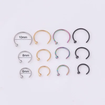1PC Women Stainless Steel Nostril Nose Hoop Stud Rings Clip On Nose Rings Fake Nose Earring Piercing Fashion Jewelry
1PC Women Stainless Steel Nostril Nose Hoop Stud Rings Clip On Nose Rings Fake Nose Earring Piercing Fashion Jewelry
