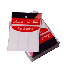 10 pièces nouveau français manucure Art des ongles conseils ruban autocollant Guide pochoir ongles autocollant soins des ongles facile à appliquer sur vos ongles 0118(China)