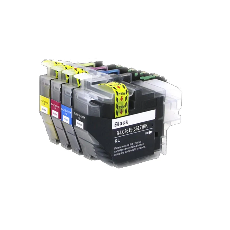 1set of 4pcs Compatible ink cartridge LC3619 LC3619XL (LC3617) for Brother MFC-J2330DW MFC-J2730DW printer with chip full ink
1set of 4pcs Compatible ink cartridge LC3619 LC3619XL (LC3617) for Brother MFC-J2330DW MFC-J2730DW printer with chip full ink