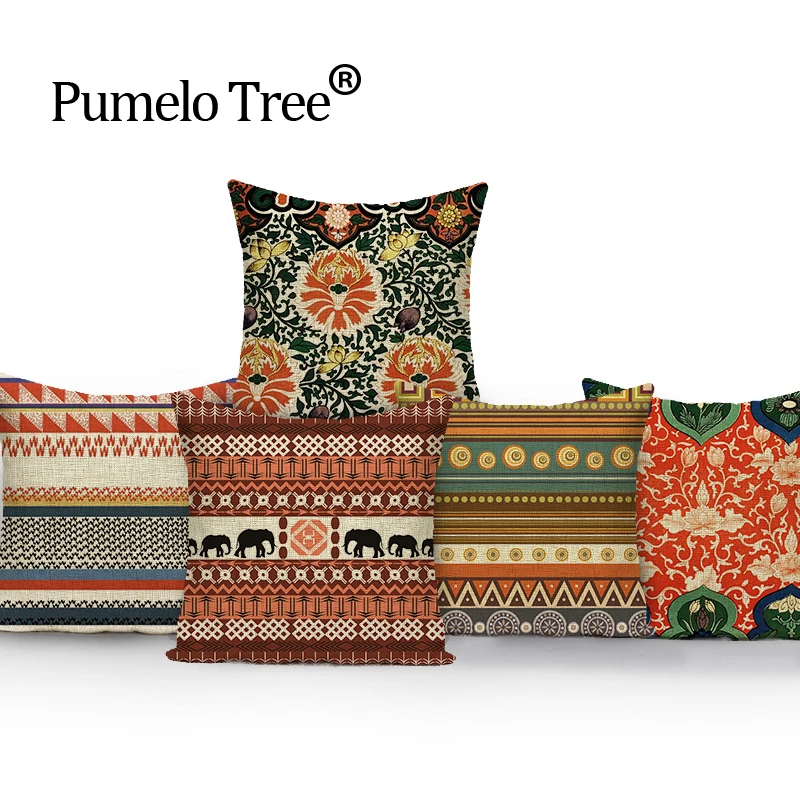 Indian Boho Pillow Cover Outdoor Cushions High Quality Throw Pillows Linen Geometric Cover Decorative Custom Cover Cushion
Indian Boho Pillow Cover Outdoor Cushions High Quality Throw Pillows Linen Geometric Cover Decorative Custom Cover Cushion