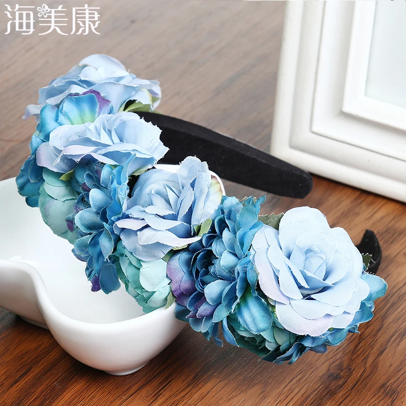 Haimeikang Rose Floral Flower Garland Hair Woman Band Bridal Festival Holiday Headwear Bridal Hair Accessories Floral Headbands
Haimeikang Rose Floral Flower Garland Hair Woman Band Bridal Festival Holiday Headwear Bridal Hair Accessories Floral Headbands