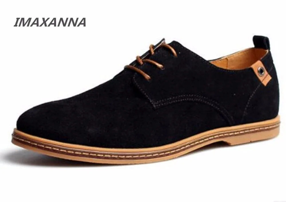 IMAXANNA luxury brand casual shoes new spring flats lace up male suede oxfords men leather shoes zapatillas hombre size 38-48
IMAXANNA luxury brand casual shoes new spring flats lace up male suede oxfords men leather shoes zapatillas hombre size 38-48