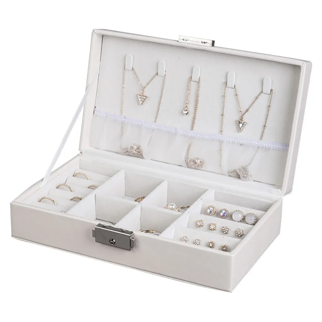 Ladies Woman Travel Jewelry Box Earrings Pendant Storage Boxes Outdoor Large Capacity Multi-grid Portable Organizer Leather
Ladies Woman Travel Jewelry Box Earrings Pendant Storage Boxes Outdoor Large Capacity Multi-grid Portable Organizer Leather