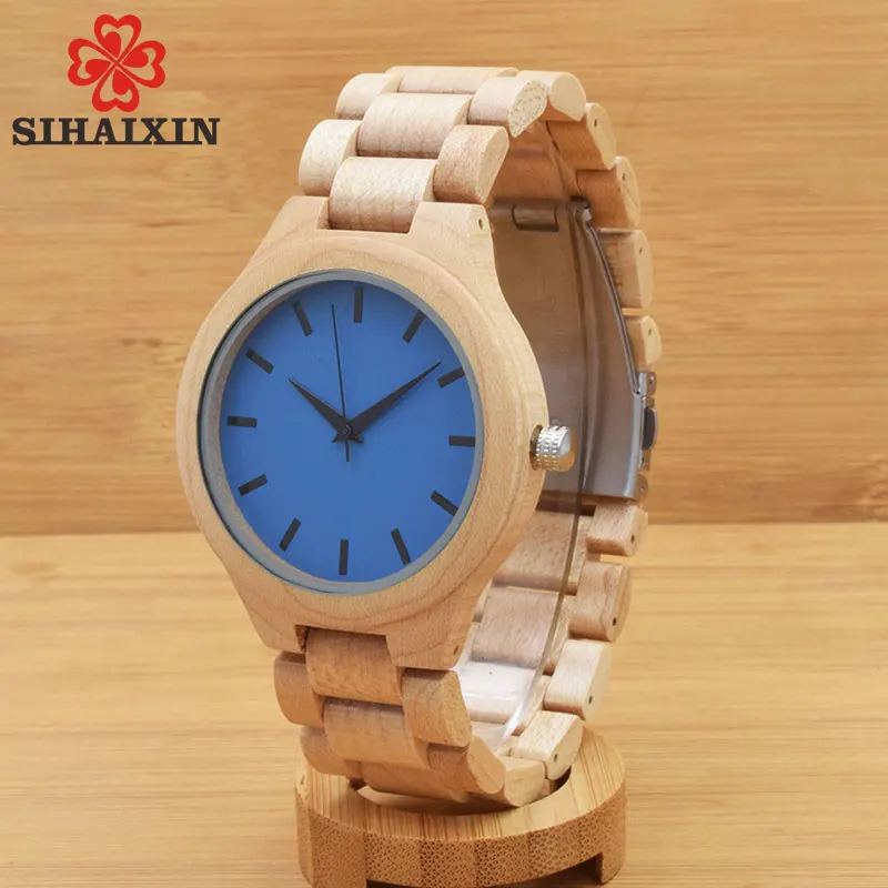 SIHAIXIN Wood Watch Men 2019 Man Clock Relogio Masculino Handmade Wooden Watches Quartz Male Wristwatches Bayan Kol Saati Gift
SIHAIXIN Wood Watch Men 2019 Man Clock Relogio Masculino Handmade Wooden Watches Quartz Male Wristwatches Bayan Kol Saati Gift
