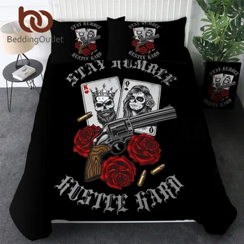 BeddingOutlet Sugar Skull Bedding Set Twin Duvet Cover Playing Card Comforter Cover Roses Revolver 3pcs Retro Gothic Bed Cover
BeddingOutlet Sugar Skull Bedding Set Twin Duvet Cover Playing Card Comforter Cover Roses Revolver 3pcs Retro Gothic Bed Cover