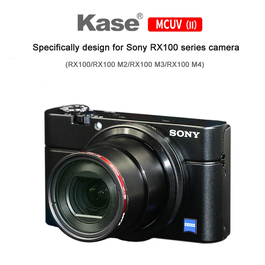 Kase Ultra Slim Mildew-proof HD Multi-Coated MCUV UV Lens Protector Filter for Sony RX100/RX100 M2/RX100 M3/RX100 M4 Camera
Kase Ultra Slim Mildew-proof HD Multi-Coated MCUV UV Lens Protector Filter for Sony RX100/RX100 M2/RX100 M3/RX100 M4 Camera