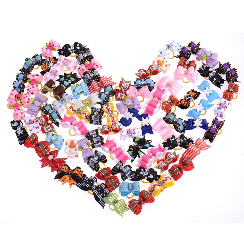 50 Pcs/Lot Lovely Double-deck Handmade Accessories For Pet Dogs Flower Little Bows Dog Bow Grooming Multi-typed Pet Supplies
50 Pcs/Lot Lovely Double-deck Handmade Accessories For Pet Dogs Flower Little Bows Dog Bow Grooming Multi-typed Pet Supplies