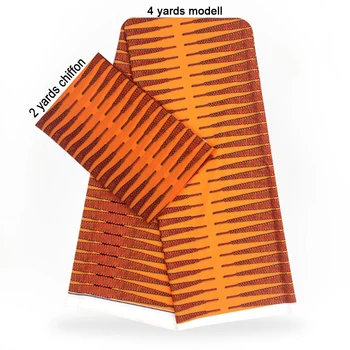 2 Pcs Set 4 Yards African Ankara Prints Modell Material & 2 Yards Chiffon Ankara Chiffon Fabric YBXM-44
2 Pcs Set 4 Yards African Ankara Prints Modell Material & 2 Yards Chiffon Ankara Chiffon Fabric YBXM-44