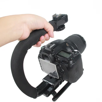 C-Grip Hot Shoe Mount Video Stabilizer Handle Grip Rig for Canon Nikon Sony DSLR Camera for iPhone 7 plus Smartphone DV
C-Grip Hot Shoe Mount Video Stabilizer Handle Grip Rig for Canon Nikon Sony DSLR Camera for iPhone 7 plus Smartphone DV