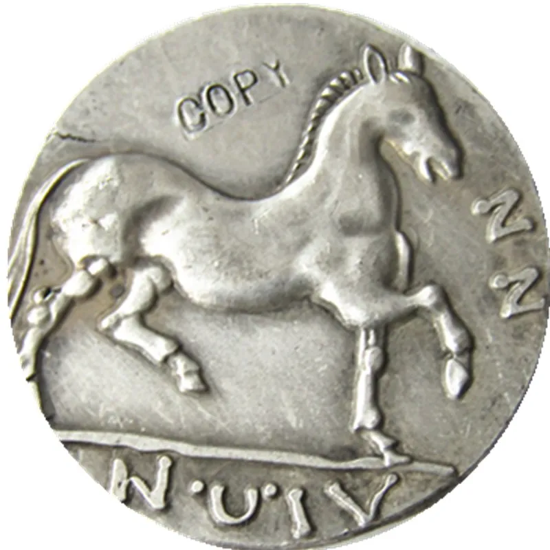 G(44)Ancient Greek Silver Drachm Coin from Phalanna Thessaly - 350 BC Silver Plated Copy Coin
G(44)Ancient Greek Silver Drachm Coin from Phalanna Thessaly - 350 BC Silver Plated Copy Coin