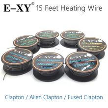 E-XY Alien Fused Clapton Resistance Heating Wire DIY COil For RDA RTA RDTA Electronic Cigarette Vape Atomizer Accessories 15Feet
E-XY Alien Fused Clapton Resistance Heating Wire DIY COil For RDA RTA RDTA Electronic Cigarette Vape Atomizer Accessories 15Feet