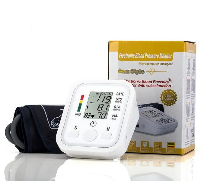 

Digital Upper Arm Blood Pressure Pulse Monitors tonometer Portable health care Monitor meters sphygmomanometer Diagnostic-tool