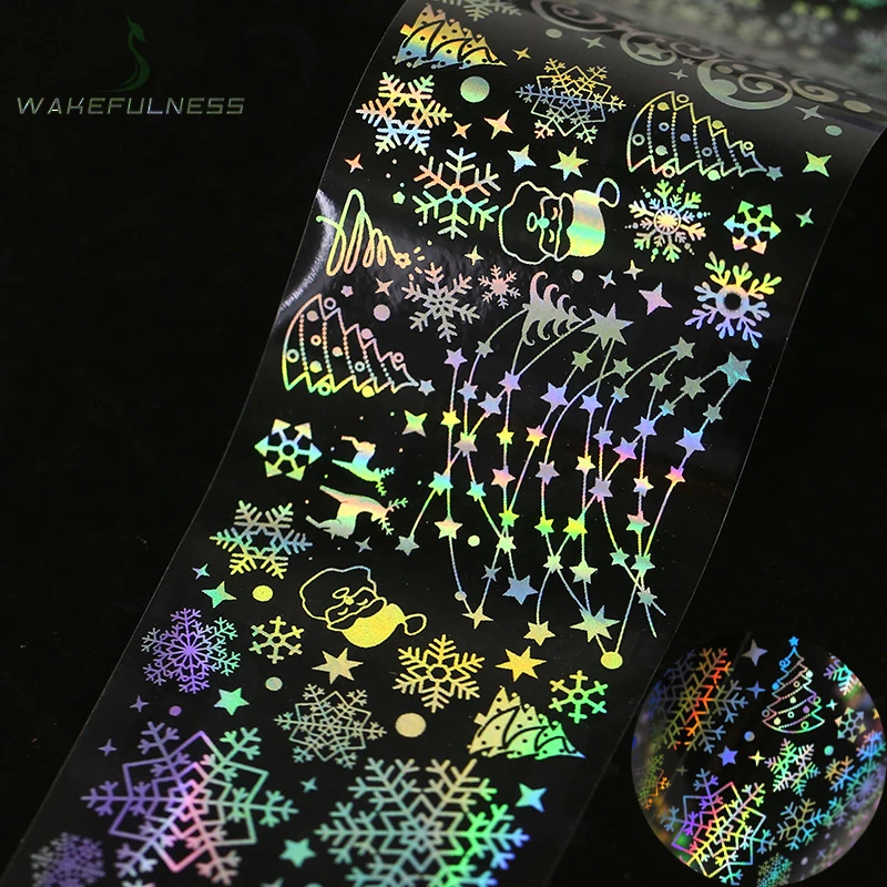 1Pcs Christmas Pattern Holographic Nail Foils Laser Silver Nail Art Transfer Stickers Nail Decals Manicure Nail Art Decorations
1Pcs Christmas Pattern Holographic Nail Foils Laser Silver Nail Art Transfer Stickers Nail Decals Manicure Nail Art Decorations