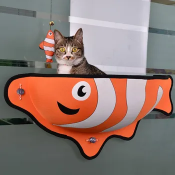 Fish Shape Warm Bed with Suction Cups For Pet Cat Sucker Hammock Window Mounted Bed for Car Cat Rest Pet Travel Products
Fish Shape Warm Bed with Suction Cups For Pet Cat Sucker Hammock Window Mounted Bed for Car Cat Rest Pet Travel Products