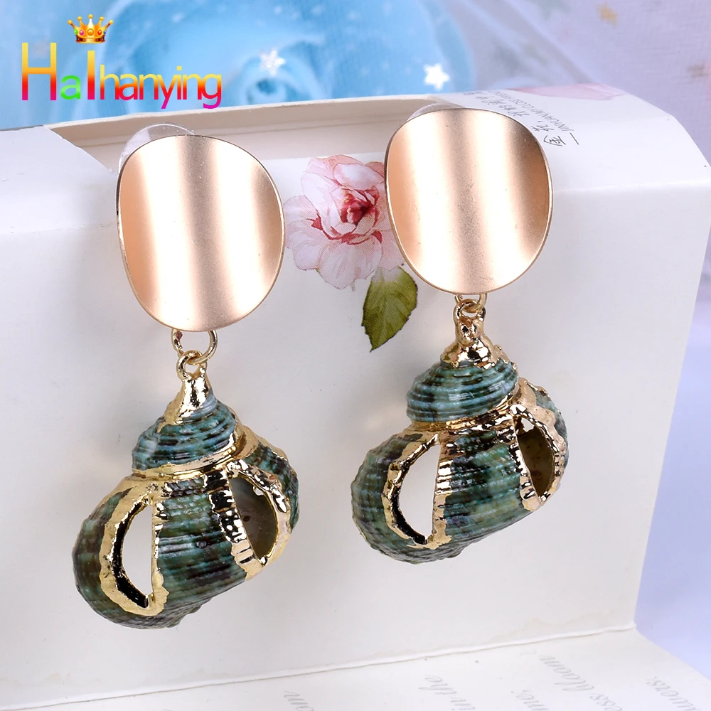 ZA 2019 New Hot Natural Sea Shell Drop Dangle Earring for Women Trendy Metal Maxi Geometric Statement Beach Party Jewelry gold
ZA 2019 New Hot Natural Sea Shell Drop Dangle Earring for Women Trendy Metal Maxi Geometric Statement Beach Party Jewelry gold