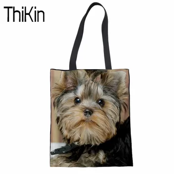 THIKIN Women Shoulder Bag Casual Handbag Schnauzer Husky Pug Print Canvas Shopper Bag Teenager Girls Beach Bag Ladies Tote New
THIKIN Women Shoulder Bag Casual Handbag Schnauzer Husky Pug Print Canvas Shopper Bag Teenager Girls Beach Bag Ladies Tote New