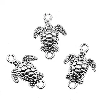 20pcs Sea Turtle Charm Antique Silver Color Sea Turtle Connector Charm Turtle Connector Charms 14x21mm
20pcs Sea Turtle Charm Antique Silver Color Sea Turtle Connector Charm Turtle Connector Charms 14x21mm