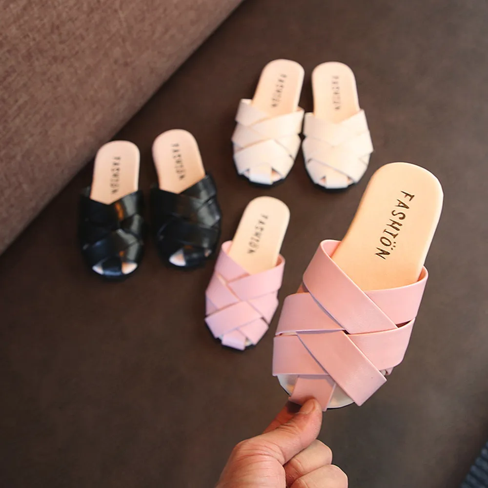 Girls Slippers Toddler Baby Children Beach Weave Shoes Leather Casual Summer Sandals Slippers Flip Flops Kids Slippers
Girls Slippers Toddler Baby Children Beach Weave Shoes Leather Casual Summer Sandals Slippers Flip Flops Kids Slippers