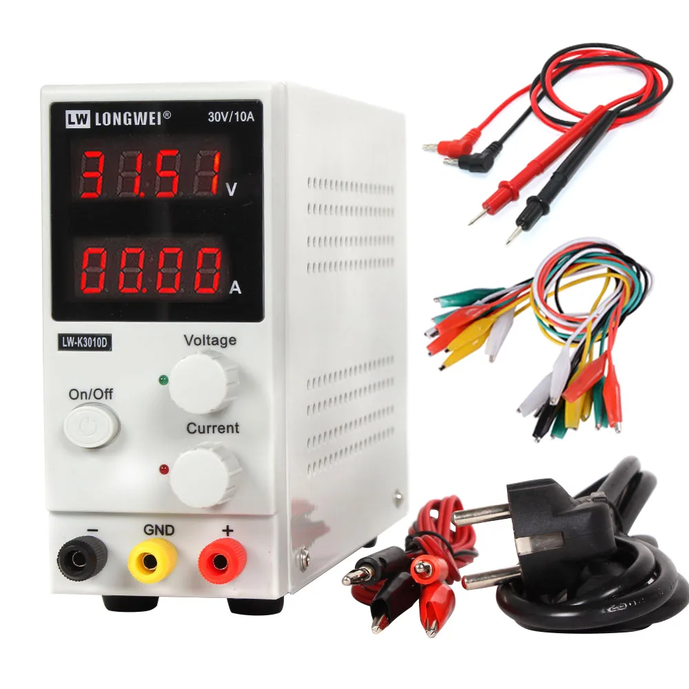 LW 3010D Laboratory Adjustable DC Power Supply 30V 10A 4 digit Display Adjustable Switching Power Supply laptop Phone Repair
LW 3010D Laboratory Adjustable DC Power Supply 30V 10A 4 digit Display Adjustable Switching Power Supply laptop Phone Repair