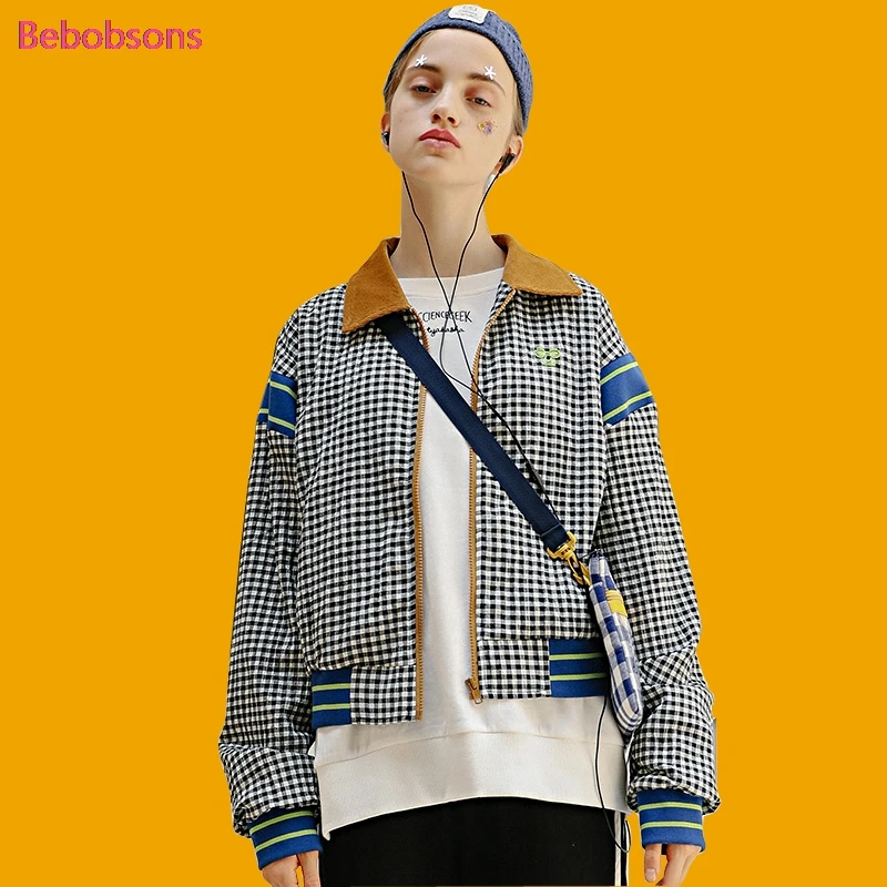 2017 New Autumn Casual Women Short Jackets Plaid Printed Corduroy Collar Loose Ladies Basic Coat Outwear Long Sleeve Patchwork
2017 New Autumn Casual Women Short Jackets Plaid Printed Corduroy Collar Loose Ladies Basic Coat Outwear Long Sleeve Patchwork
