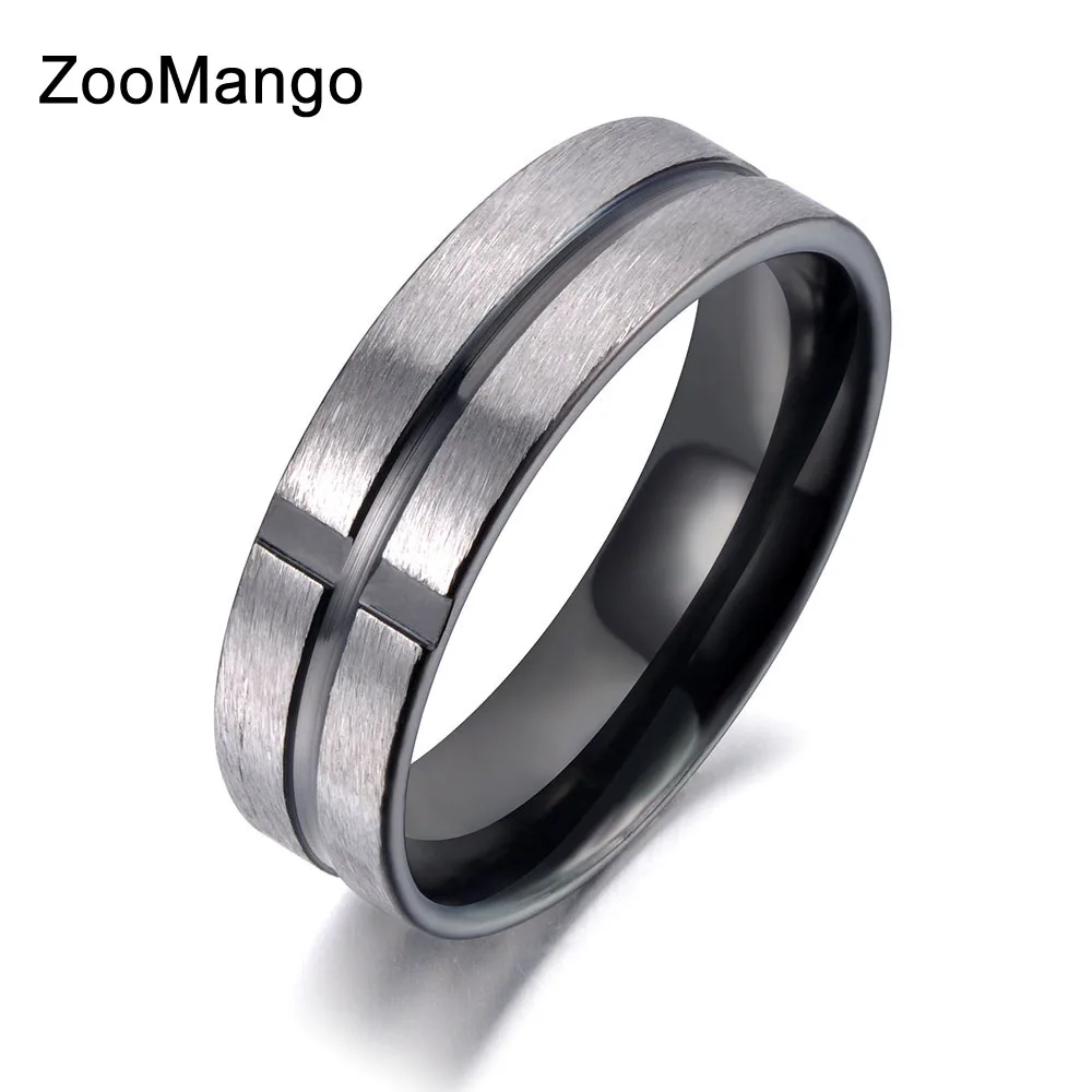 ZooMango Black Color Stainless Steel Cross Rings For Women Men Frosted Brushed Anniversary Wedding Ring Jewelry Anneau ZR19041
ZooMango Black Color Stainless Steel Cross Rings For Women Men Frosted Brushed Anniversary Wedding Ring Jewelry Anneau ZR19041