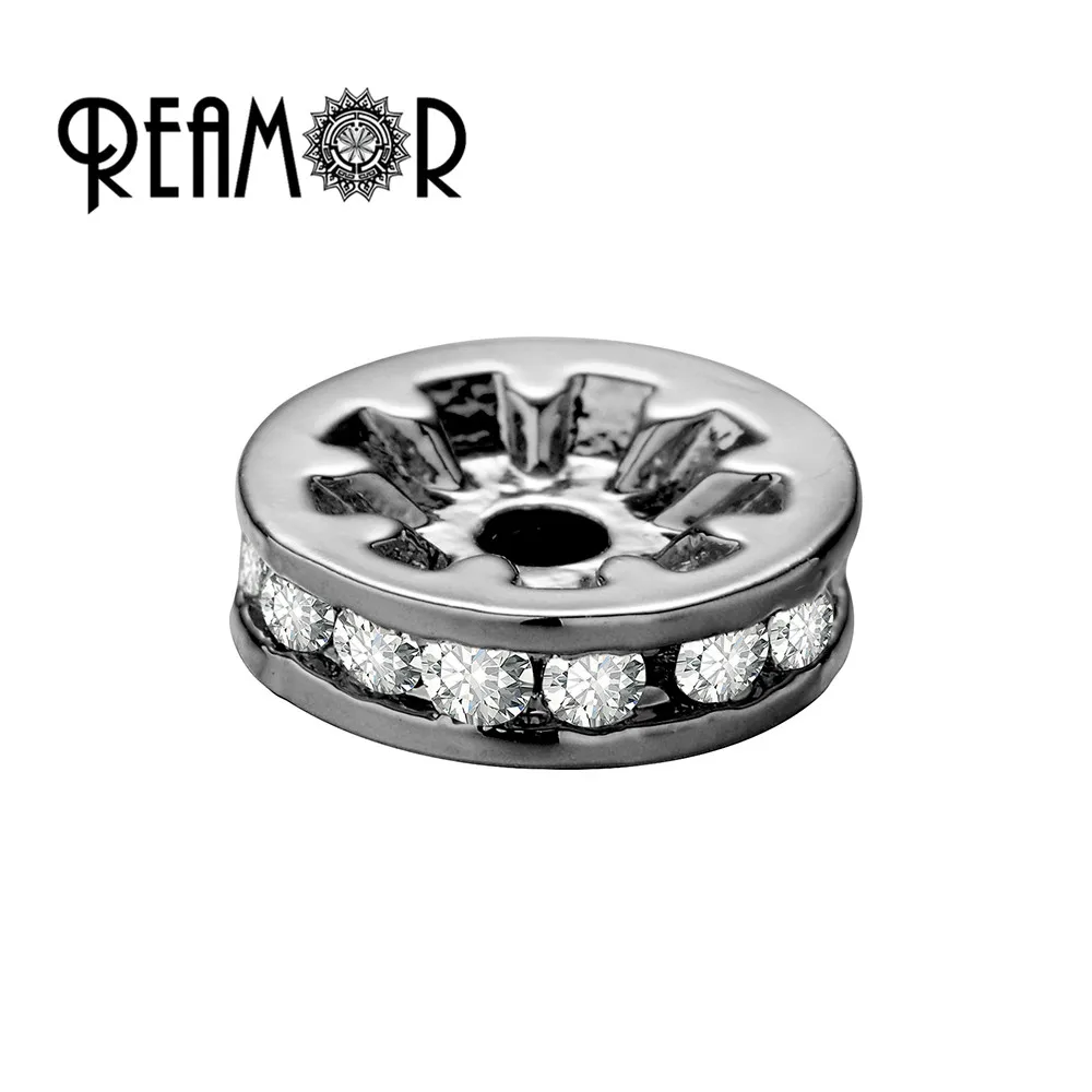 REAMOR Luxury Micro Inlay Zircon Round Beads Gold Small Hole Charm Loose Spacer Beads DIY Beaded Bracelet Jewelry Accessories
REAMOR Luxury Micro Inlay Zircon Round Beads Gold Small Hole Charm Loose Spacer Beads DIY Beaded Bracelet Jewelry Accessories