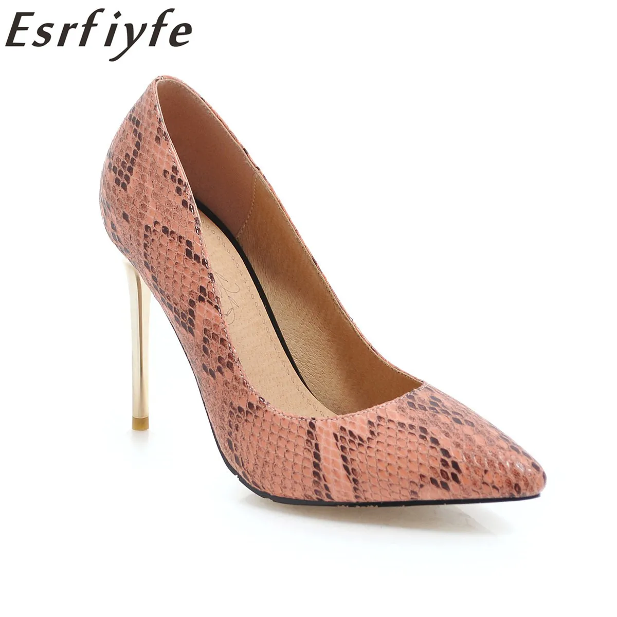 ESRFIYFE 2019 New Plus Size 34-46 PU Leather Women Pumps Serpentine Sexy Pointed Toe Shallow Shoes Woman High Heels Party Shoes
ESRFIYFE 2019 New Plus Size 34-46 PU Leather Women Pumps Serpentine Sexy Pointed Toe Shallow Shoes Woman High Heels Party Shoes