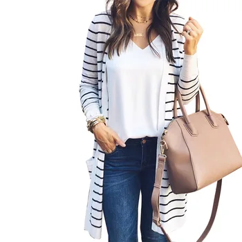 New Women Boho Cardigans Long Sleeves Striped Lightweight Loose Sweaters fashion Spring Autumn Korean Slim Conditioning Coat
New Women Boho Cardigans Long Sleeves Striped Lightweight Loose Sweaters fashion Spring Autumn Korean Slim Conditioning Coat