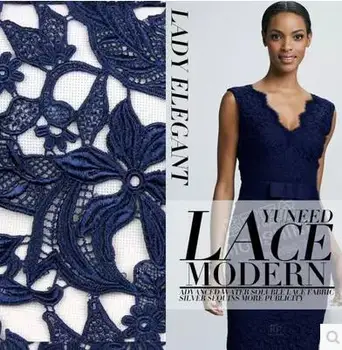 5 yards Embroidery nave blue champagne, polyester light, water soluble lace fabric, heavy dress, evening dress fabric
5 yards Embroidery nave blue champagne, polyester light, water soluble lace fabric, heavy dress, evening dress fabric