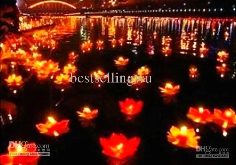 30pcs 20pcs Lotus lamp Wishing Lotus Light Water lanterns floating water light candle light