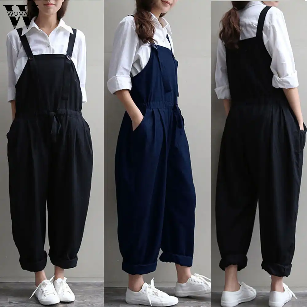oversized dungaree dress