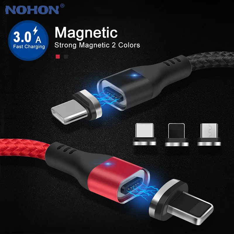 1m 2m Magnetic Micro USB Charger Cable For iPhone Xs Max XR X 6 s 6s 7 8 Plus Magnet Type C LED 3A Fast Charging Long Wire Cord
1m 2m Magnetic Micro USB Charger Cable For iPhone Xs Max XR X 6 s 6s 7 8 Plus Magnet Type C LED 3A Fast Charging Long Wire Cord
