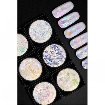 6Boxes/Set Holographic Nail Neon Flakes Mix Magic Mermaid Laser Nail Sequins UV Gel Polish For Glitter Nail Art Decorations MT07
6Boxes/Set Holographic Nail Neon Flakes Mix Magic Mermaid Laser Nail Sequins UV Gel Polish For Glitter Nail Art Decorations MT07