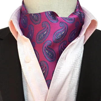 Hot Pink Quality Men Ascot Neck Tie Vintage Paisley Floral Jacquard Silk Necktie Cravat Tie Scrunch Self British Style Gentleman
Hot Pink Quality Men Ascot Neck Tie Vintage Paisley Floral Jacquard Silk Necktie Cravat Tie Scrunch Self British Style Gentleman