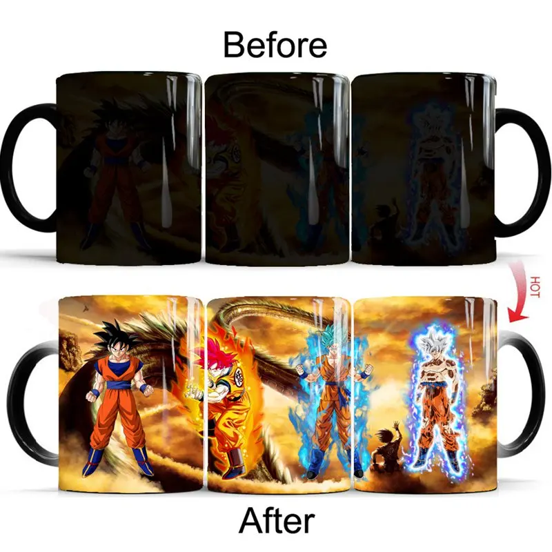 New DRAGON BALL Z Mug Anime Super Saiyan Goku Cups And Mugs 350ml Magic Color Changing Ceramics Coffee Mugs 
New DRAGON BALL Z Mug Anime Super Saiyan Goku Cups And Mugs 350ml Magic Color Changing Ceramics Coffee Mugs
