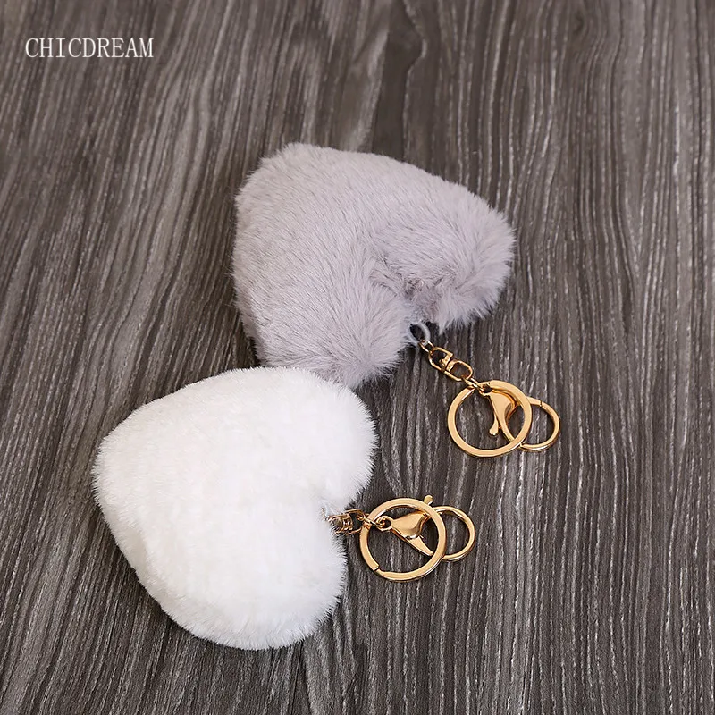 Luxury Fluffy Fur Keychain Soft Heart Lovely Heart Shape Pompons 8CM Genuine Rabbit Fur Ball Car Handbag Key Ring Multicolor
Luxury Fluffy Fur Keychain Soft Heart Lovely Heart Shape Pompons 8CM Genuine Rabbit Fur Ball Car Handbag Key Ring Multicolor