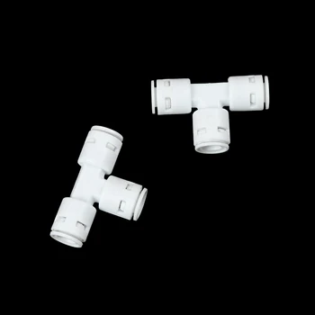 2pcs 3-way Union Tee Quick Connect Push Fit Water Filter Parts 1/4"O.D Tube RO Water purifier Reverse 
2pcs 3-way Union Tee Quick Connect Push Fit Water Filter Parts 1/4"O.D Tube RO Water purifier Reverse
