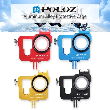 PULUZ for GoPro Accessories Housing Shell Aluminum Alloy Protective Cage with Frame UV filter & Lens Cap for GoPro HERO4 HERO 4
PULUZ for GoPro Accessories Housing Shell Aluminum Alloy Protective Cage with Frame UV filter & Lens Cap for GoPro HERO4 HERO 4